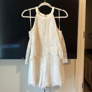 White lace romper